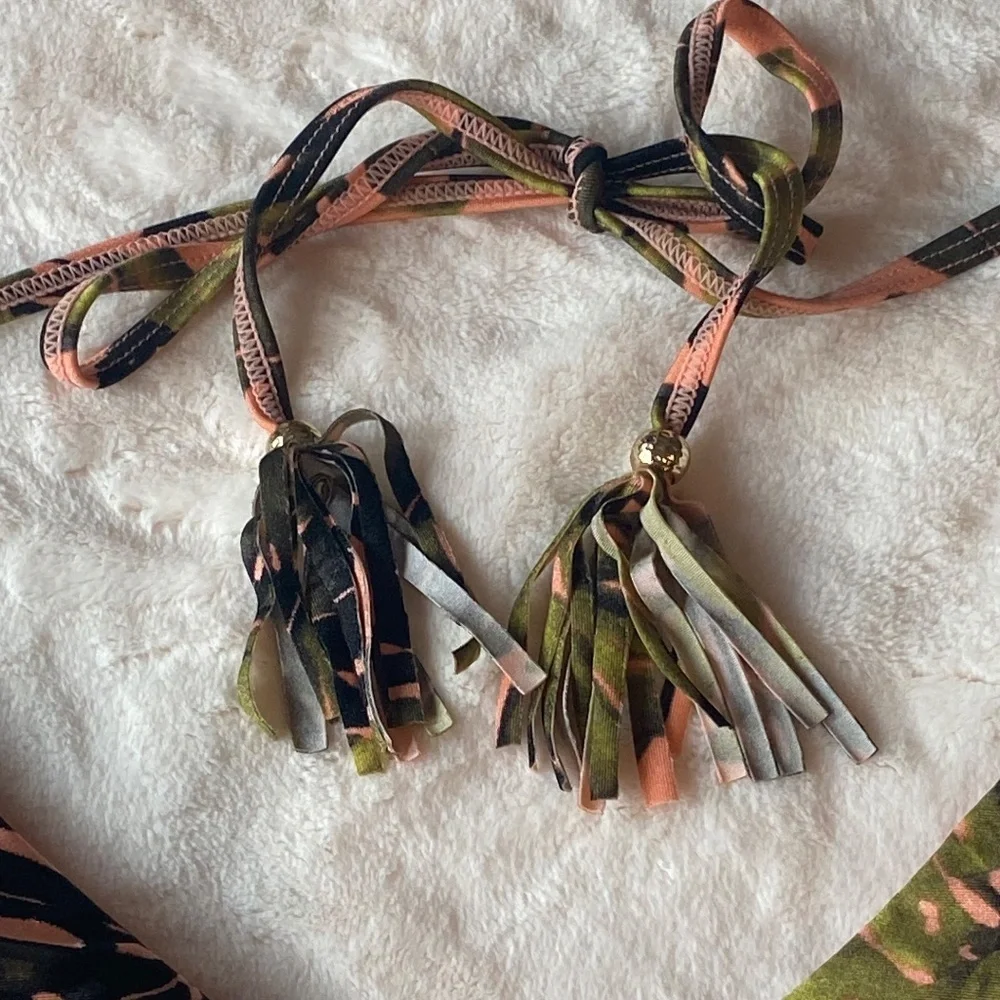 New! Abercrombie floral palm pattern bikini top 19003_5